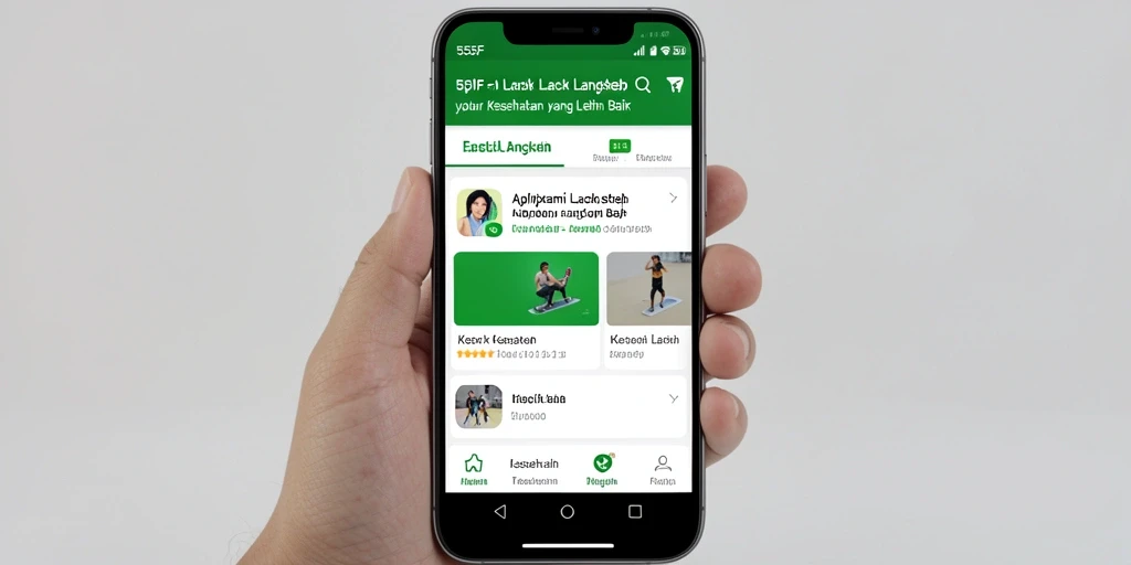 Antarmuka 555F menampilkan data langkah dengan jelas dan informatif.