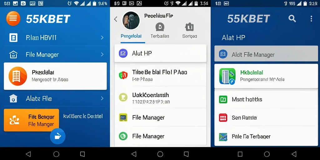 Tampilan antarmuka 55KBET yang memudahkan pengelolaan file.