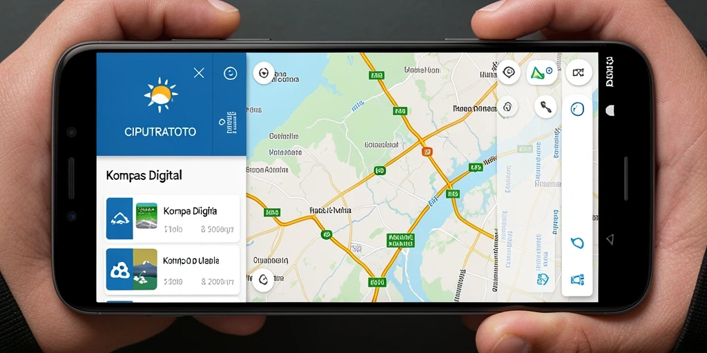 Tampilan antarmuka aplikasi Kompas Digital CIPUTRATOTO yang memudahkan navigasi.