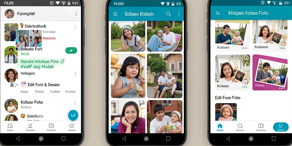 Antarmuka intuitif FA99 untuk kolase foto yang menawan.