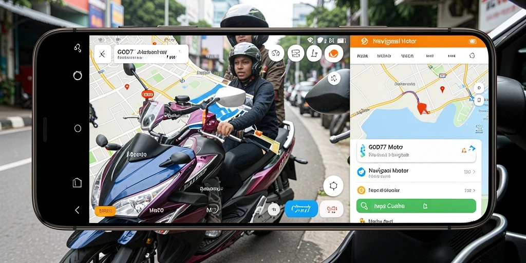 Antarmuka GOD77 yang intuitif dengan fitur navigasi motor.