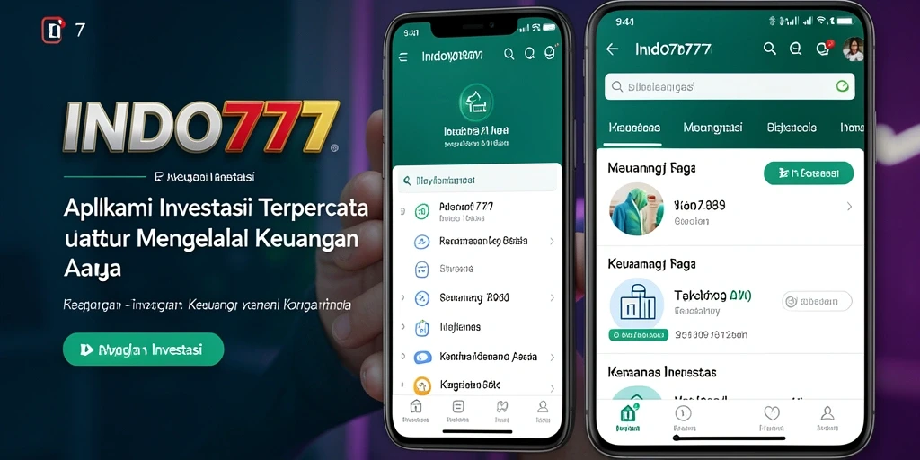 Tampilan antarmuka aplikasi INDO777 yang menarik dan fungsional.