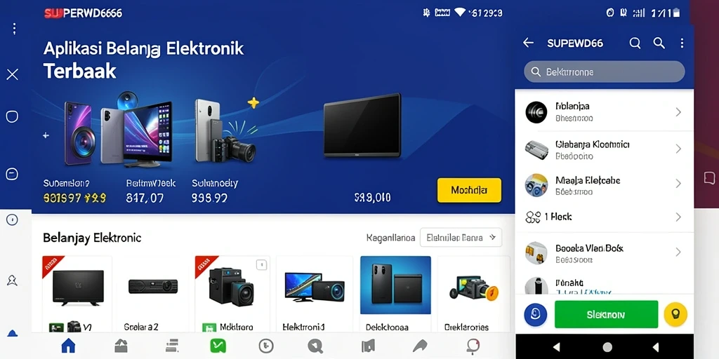 Antarmuka pengguna aplikasi SUPERWD666 yang modern dan ramah pengguna.