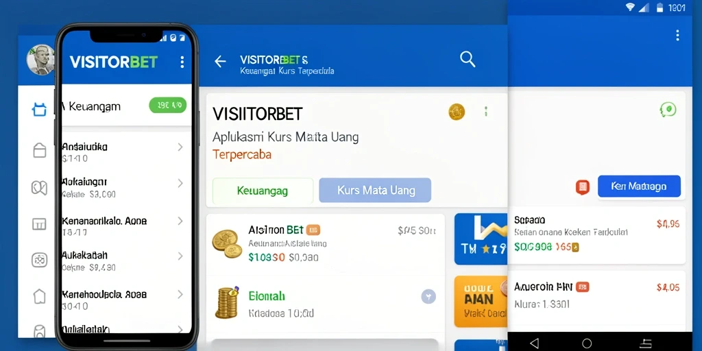 Tampilan antarmuka pengguna aplikasi VISITORBET yang menarik dan informatif.