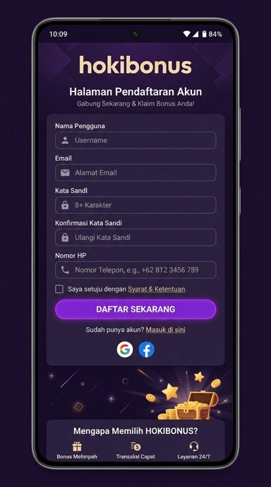 Panduan Lengkap Registrasi Akun Hokibonus